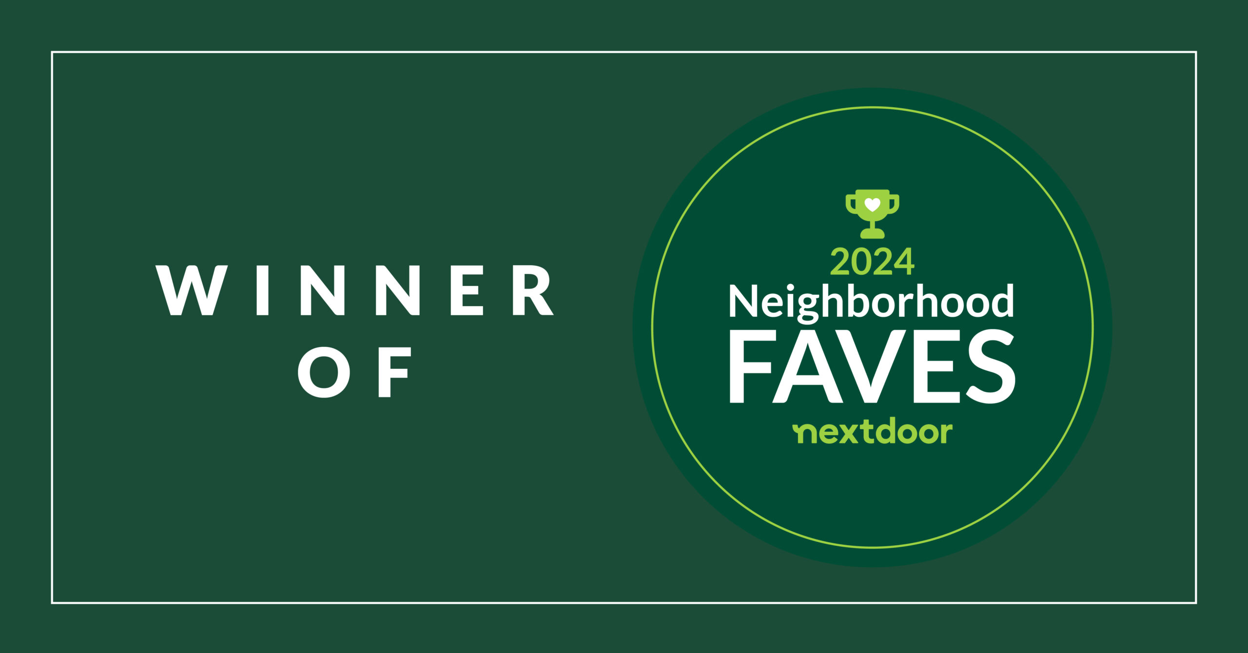 winner neighborhood faves award
