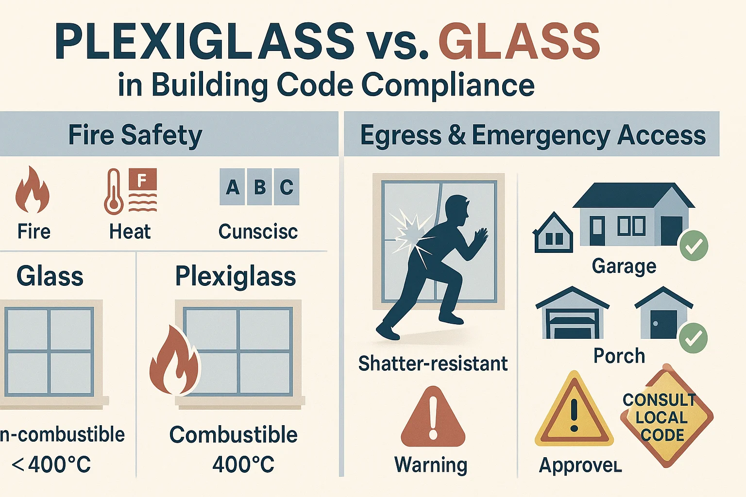Does Plexiglass Meet Building Codes