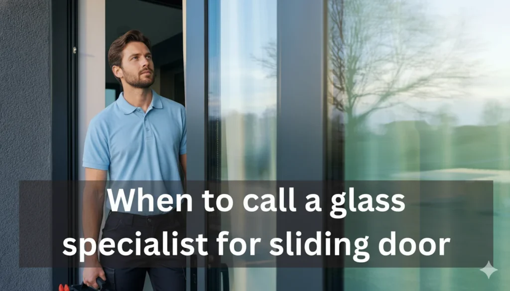 When to Call a Glass Specialist for Sliding Door Issues 3 When to Call a Glass Specialist for Sliding Door Issues