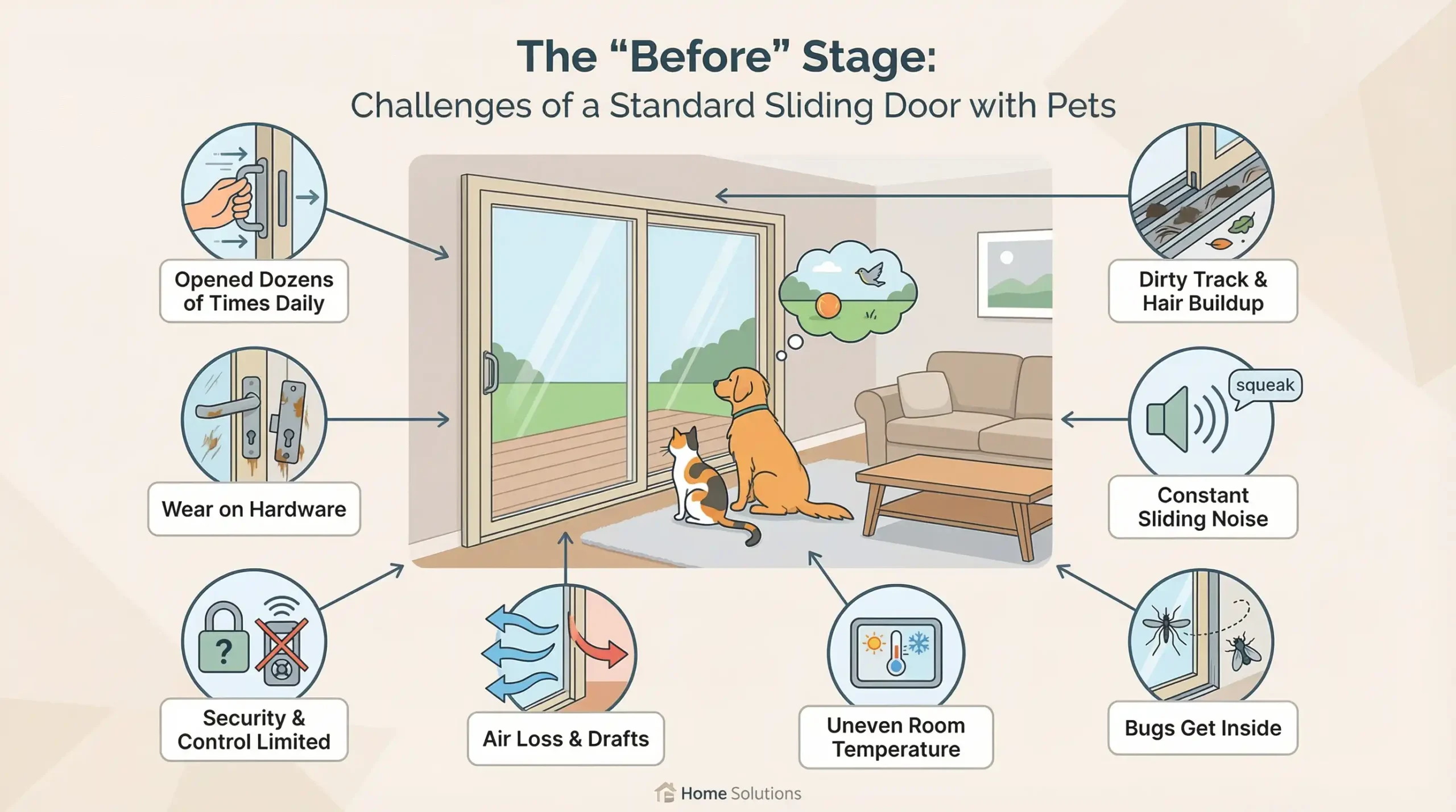 The Before Original Sliding Glass Door Setup