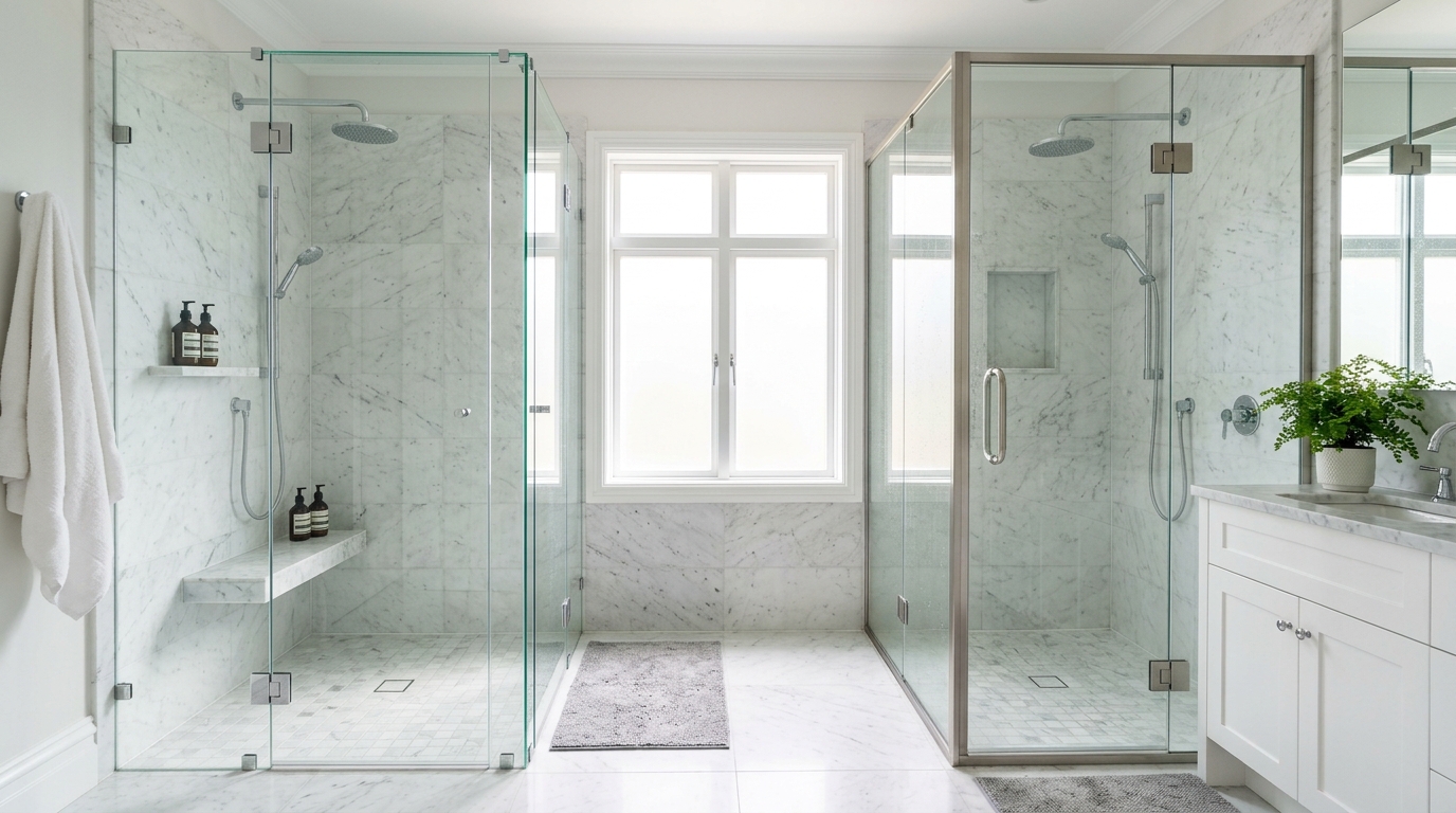 Frameless vs. Semi-Frameless: Structural Differences in Shower Design
