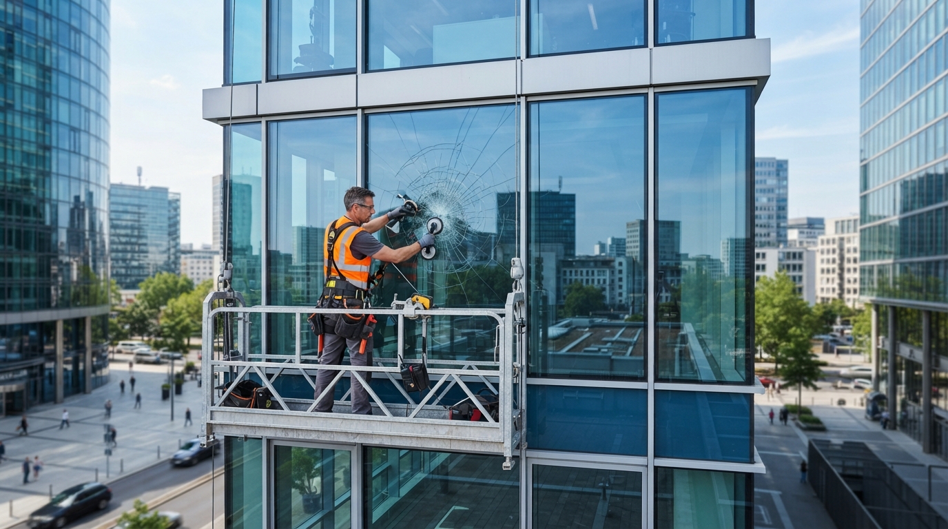What Property Managers Should Know About Commercial Window Glass Damage and the Professional Repair Process