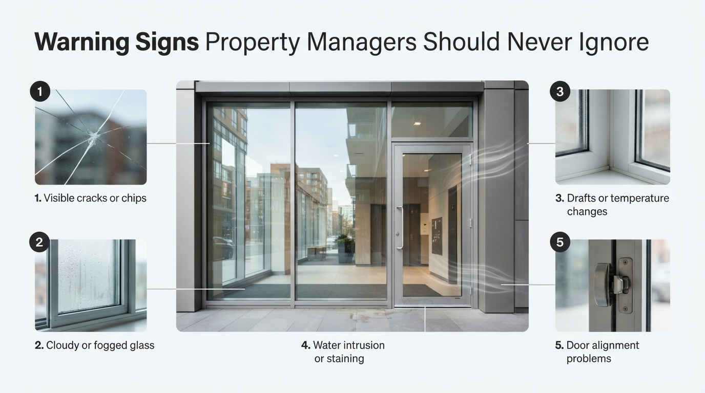 What Property Managers Should Know About Commercial Window Glass Damage and the Professional Repair Process 1 Warning Signs Property Managers Should Never Ignore
