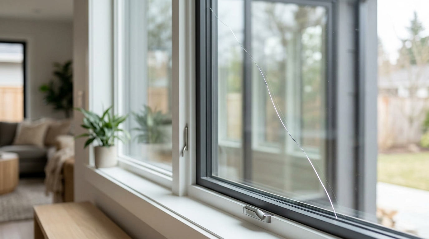 A Cracked Window Is Rarely Just a Cosmetic Problem