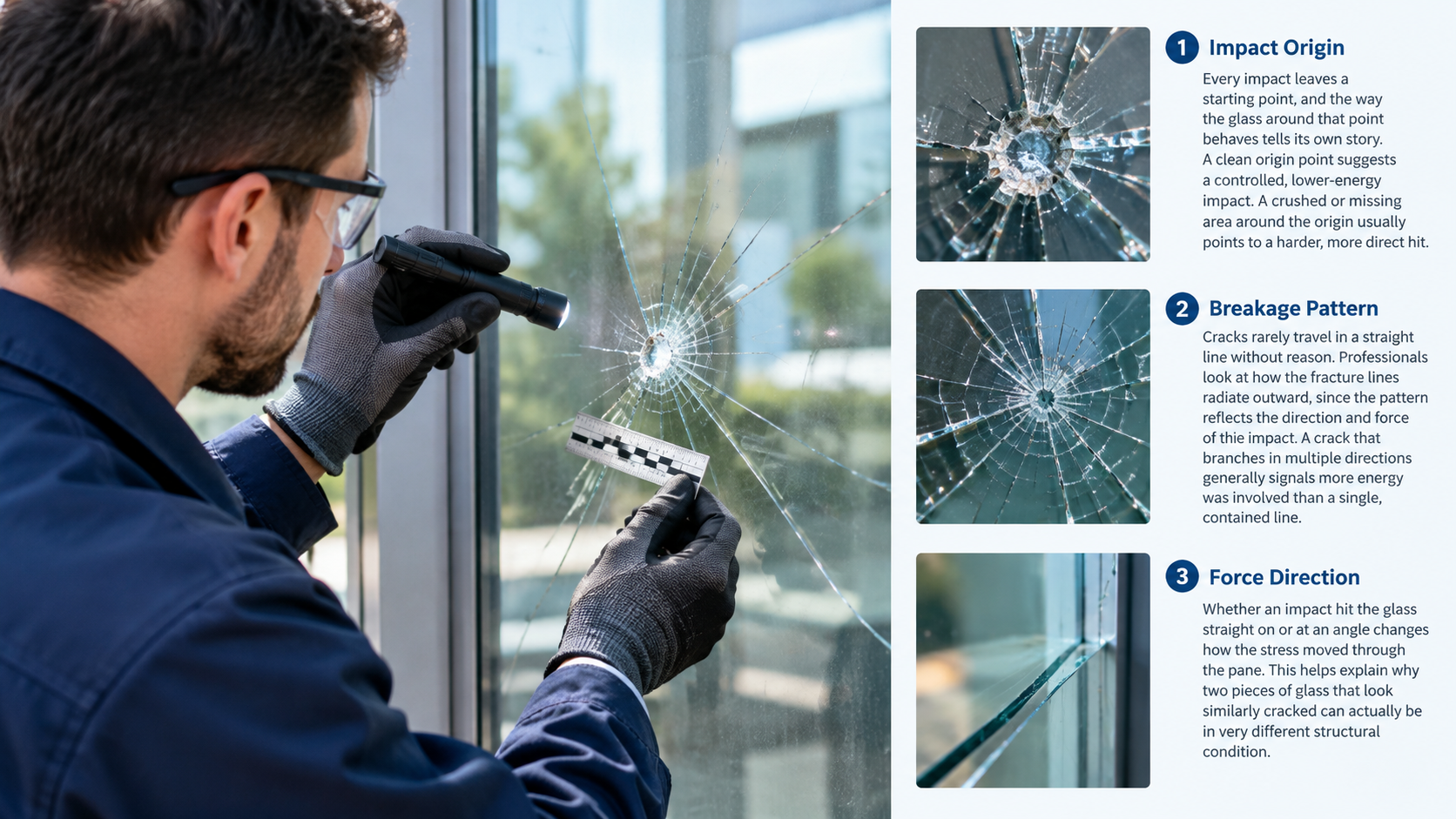 How Glass Professionals Read an Impact
