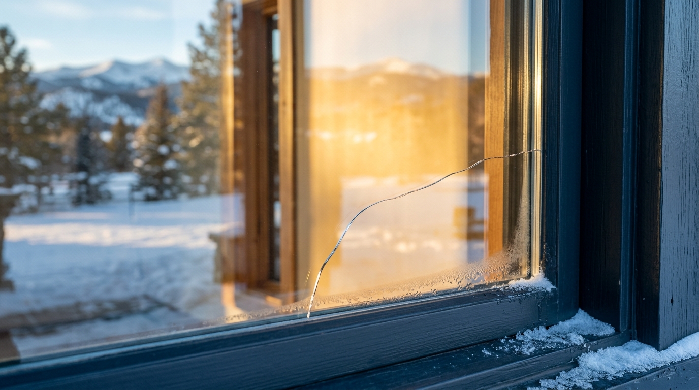 Thermal Stress Cracks in Colorado: Why Temperature Swings Cause Glass Failures and What Professionals Look For 1 How to Recognize a Thermal Stress Crack